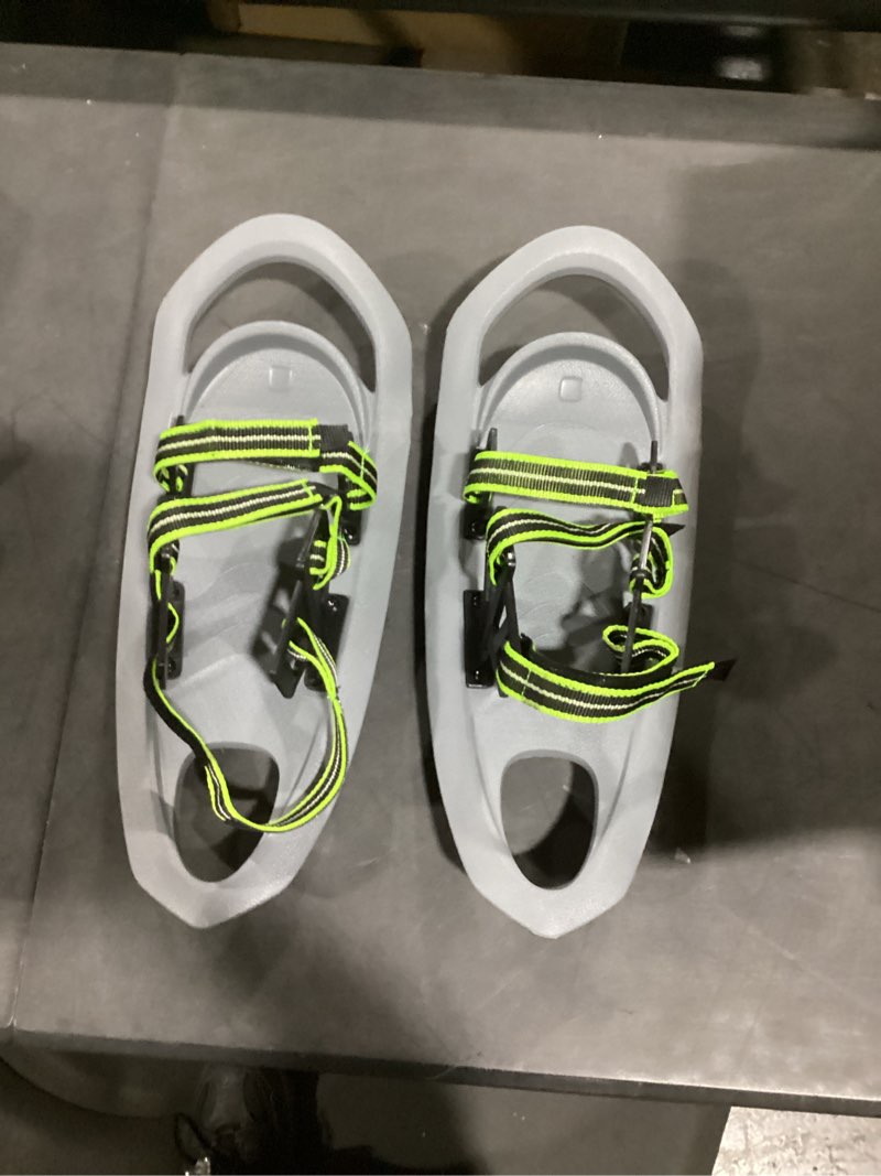 Condition photo showing Good Condition for unisex adult ultralight adjustable eva foam snowshoes bundle for men, women and youth 21.65*10.23*9.05"