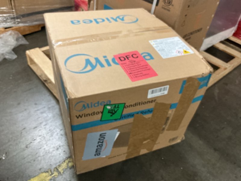 Condition photo showing New/Like New for midea 12,000 btu u-shaped smart inverter window air conditioner–cools up to 550 sq. ft., ultra quiet with open window flexibility, compatible with alexa/google assistant, 35% energy savings (renewed)