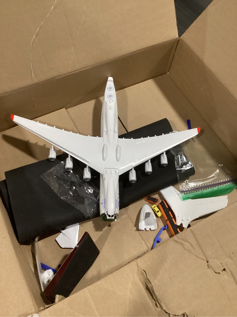 ldquns an-225 aircraft model, 1/200 scale ukrainian transport plane model 16.7 inches length, with o