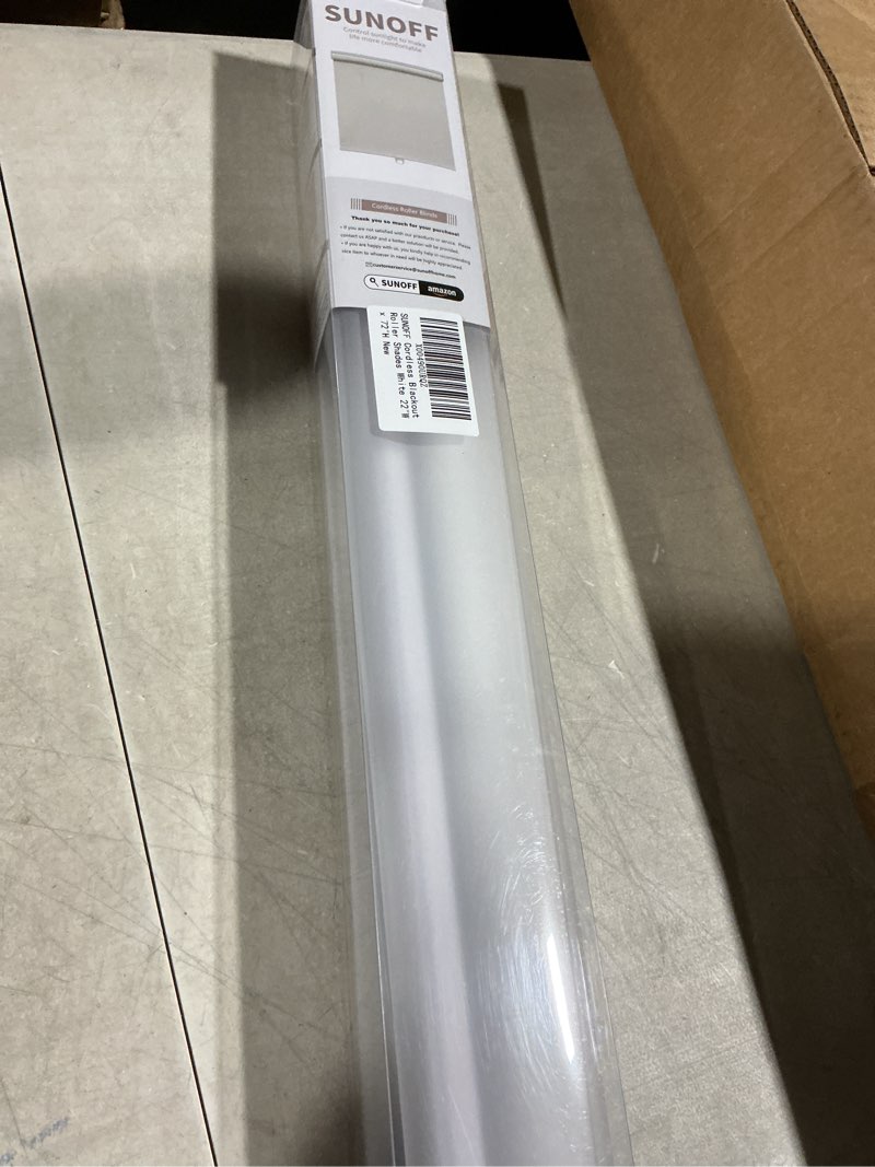 Condition photo showing Good Condition for Blackout Roller Shades Blinds Cordless for Windows Pull Down Room Darkening Door Blinds with Thermal Insulated Easy to Install for Living Room,Bedroom,Home,Office Bathroom White 22" W x 72" H 22"W x 72"H White