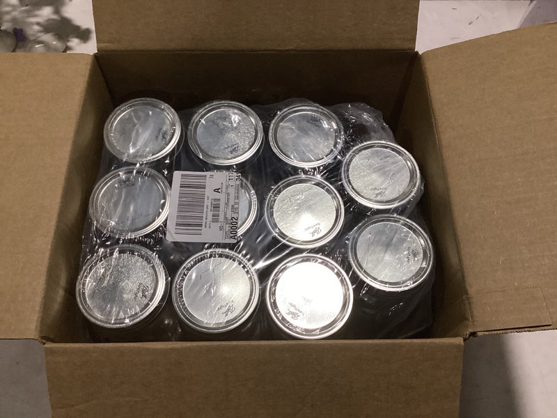 Condition photo showing As Is for ballwide mouth quart 32oz. glass mason jars with lids and bands, 12 count