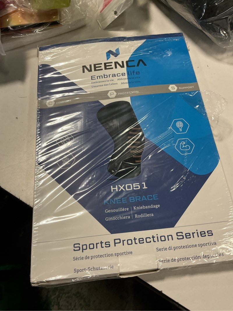 Condition photo showing New/Like New for NEENCA Professional Knee Brace for Pain Relief, Medical Knee Support with Patella Pad & Side Stabilizers, Compression Knee Sleeve for Meniscus Tear, ACL, Joint Pain, Runner, Workout - FSA/HSA APPROVED X-Large High Copper