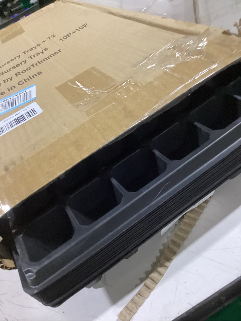 Condition photo showing Good Condition for 10 pack 1020 seed starter trays and 10 pcs 72 cell plug trays, thick durable seedling plastic nursery tray for td538 1020 tray germination (10 sets) 72 cells-shallow
