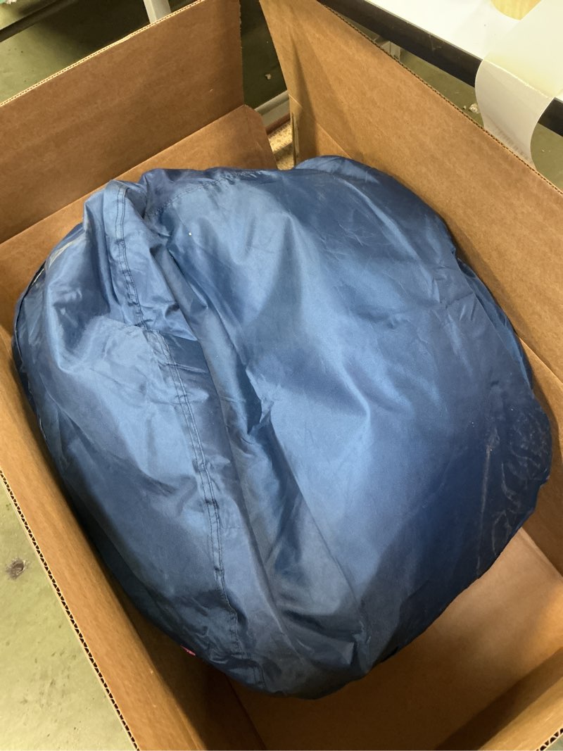 Condition photo showing Good Condition for Posh Creations Bean Bag Chair for Kids, Teens, and Adults Includes Removable and Machine Washable Cover, Solid Navy Blue, 38in - Large 38in - Large Solid Navy Blue