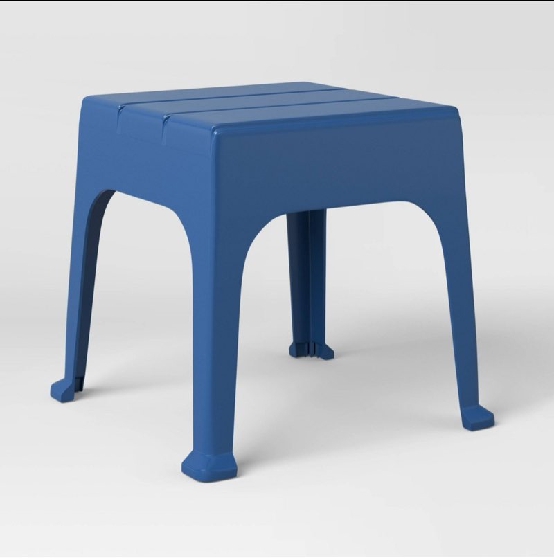 Resin Patio Accent Table Blue - Room Essentials™4 units 