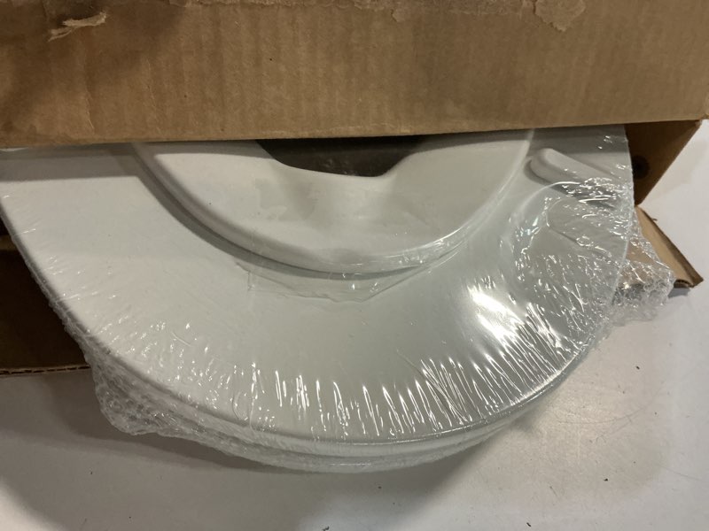 Condition photo showing Good Condition for Mayfair NextStep2 Toilet Seat with Built-In Potty Training Seat, Slow-Close, Removable that will Never Loosen, Elongated, White Elongated (1-Pack) 1-Pack