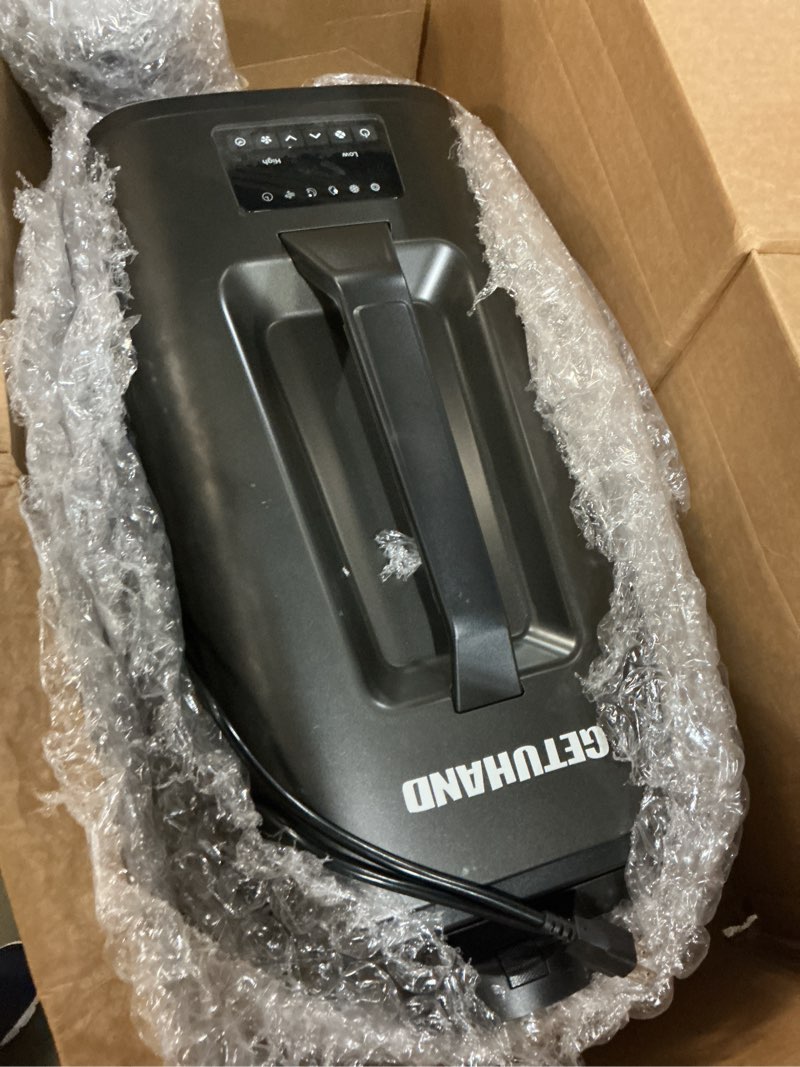 Condition photo showing As Is for portable tent air conditioner for camping, 5200btu fast cooling quiet small light air conditoning 400w low power for rv, truck, van black grey