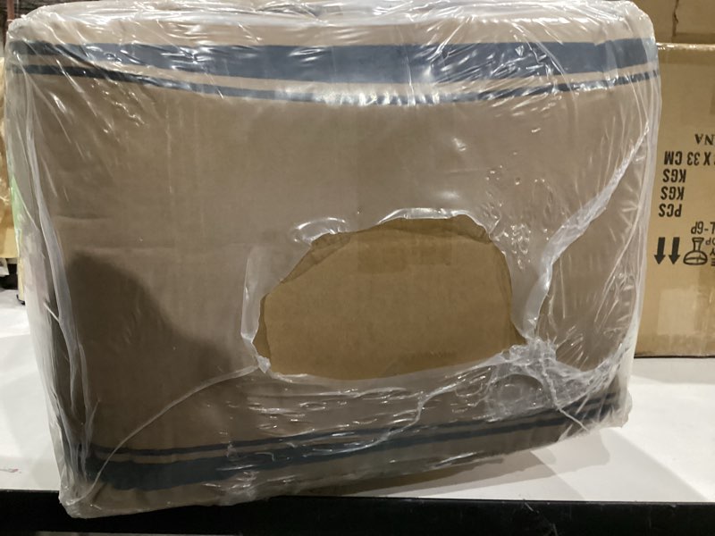 Condition photo showing New/Like New for Human Dog Bed - 71"x45"x12" Fits You & Pets, Washable Faux Fur, Orthopedic, Plump Pillow, Blanket, Strap - Grey 71.0"L x 45.0"W x 12.0"Th Grey