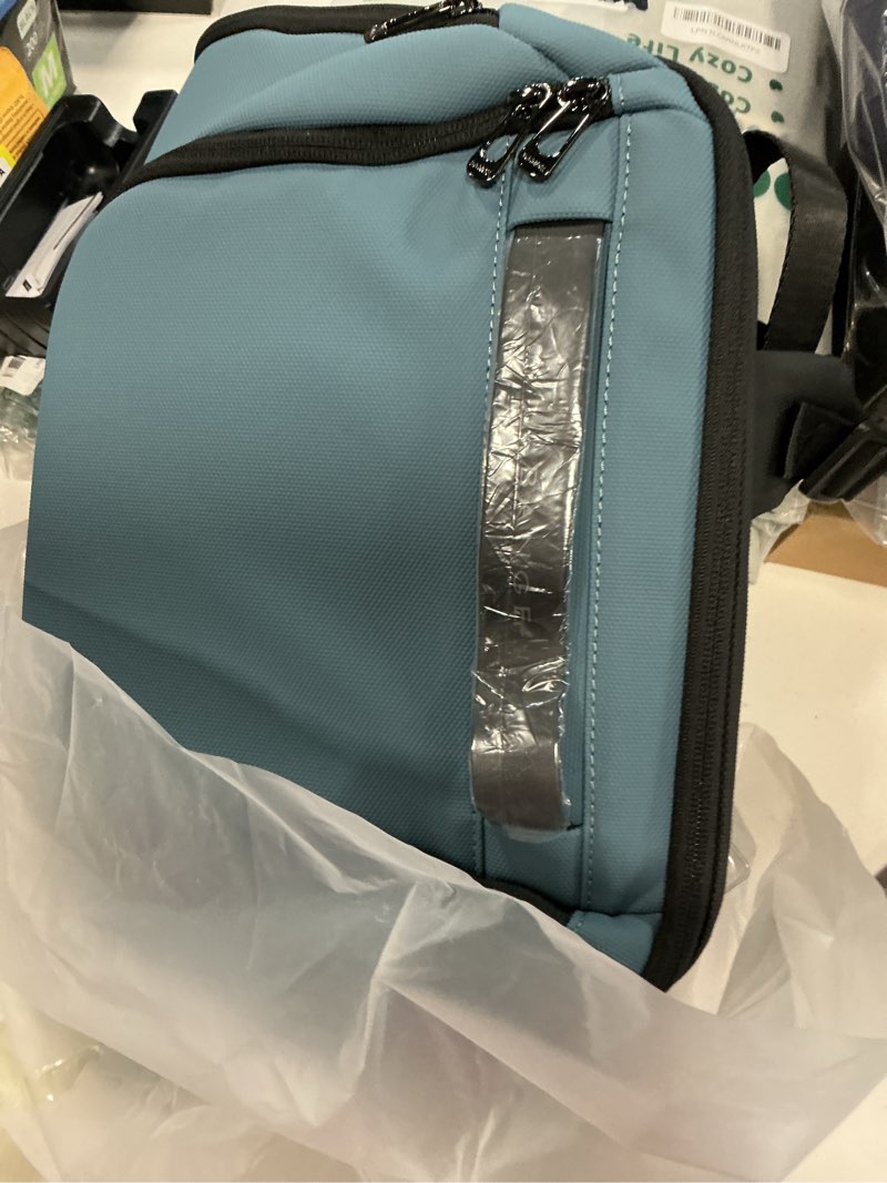 Condition photo showing New/Like New for bange business smart backpack waterproof fit 15.6 inch laptop backpack with usb charging port,travel durable backpack light blue