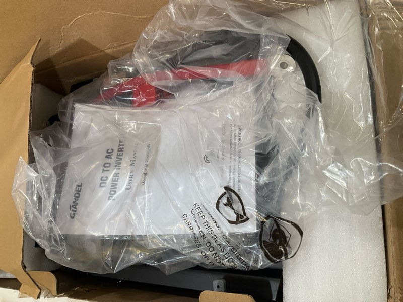 Condition photo showing Good Condition for giandel 2000watt power inverter 12v dc to 110v 120v ac etl listed ul458 std 2000w inverter with 15 ft wired remote led display dual outlets for rvs off grid solar setup truck boat marine 2000 watt --etl