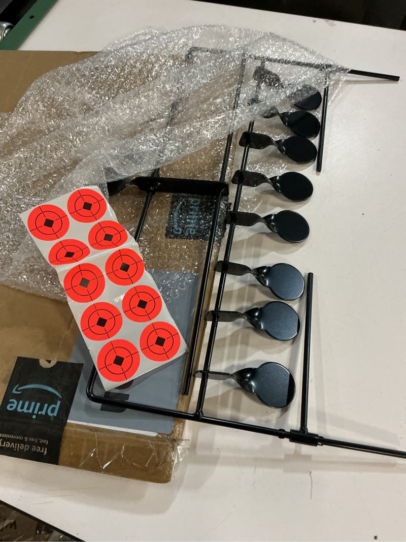 Condition photo showing Good Condition for Tactical 8-Plate Reset Shooting Target Spinner Target Hunting Shooting Target Metal Steel Auto Reset Targets Paintball Archery Slingshot BB Gun