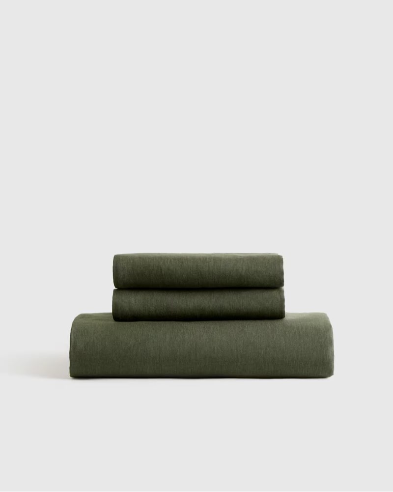 quince european linen fitted sheet set 