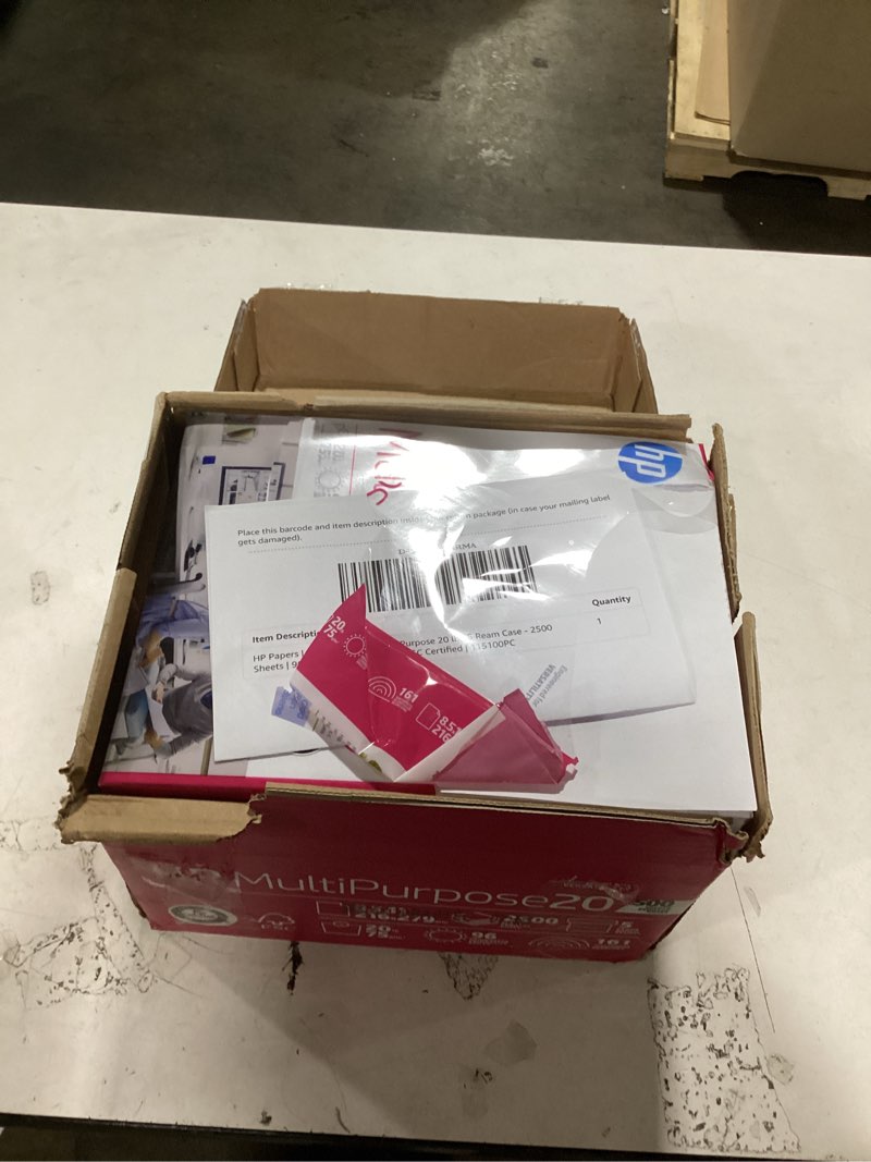 Condition photo showing Good Condition for HP Papers | 8.5 x 11 Paper | MultiPurpose 20 lb | 5 Ream Case - 2500 Sheets | 96 Bright | Made in USA - FSC Certified | 115100PC 5 Ream | 2500 Sheets Letter (8.5 x 11)