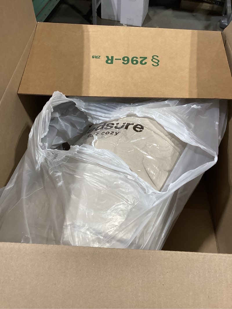 Condition photo showing Good Condition for bedsure king comforter set, sand soft prewashed bedding for all seasons, 3 pieces gentlesoft™ bed set, 1 lightweight comforter (104"x90") and 2 pillowcases (20"x36") king(104"x90") 08 - sand