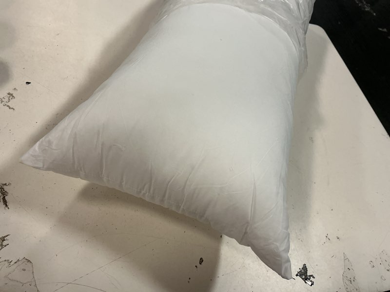 Condition photo showing Good Condition for MIULEE Throw Pillow Insert Premium Pillow Stuffer Sham Rectangle for Decorative Cushion Bed Couch Sofa 12x20 Inch 1 12x20 Inch
