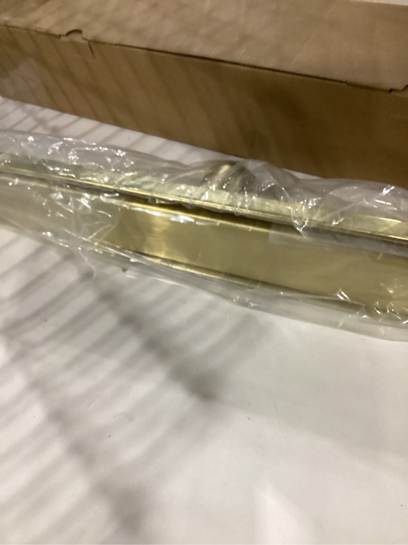 Condition photo showing New/Like New for Linear Shower Drain. 24 Inch Shower Trench Drain with 2-in-1 Flat Cover & Inser Cover,304 Stainless Rectangle Steel Shower Floor Drain with Hair Strainer and Leveling Feet(Gold, 24 in) Gold 24 in