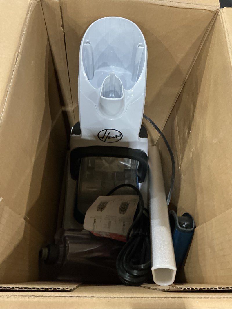 Condition photo showing As Is for Hoover PowerDash Pet Compact Carpet Cleaner Machine, Lightweight Carpet Shampooer Machine, Pair with a Hoover Carpet Cleaner Solution for a Bright, Refreshed Home