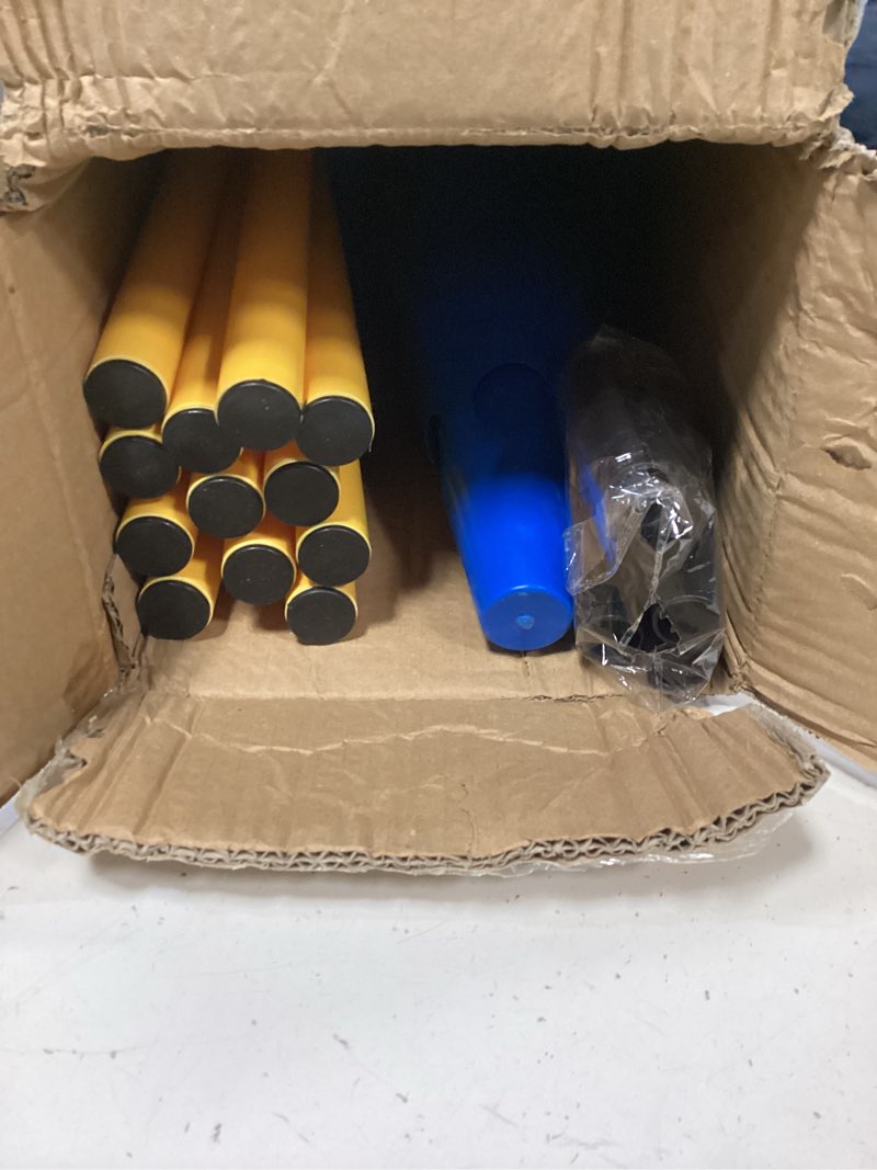 Condition photo showing New/Like New for dog agility hurdle cone set, 10er 12.5inch agility cones and 5er 31.5inch agility rods, height adjustable crossbar for dog obstacle course rehabilitation & beginners
