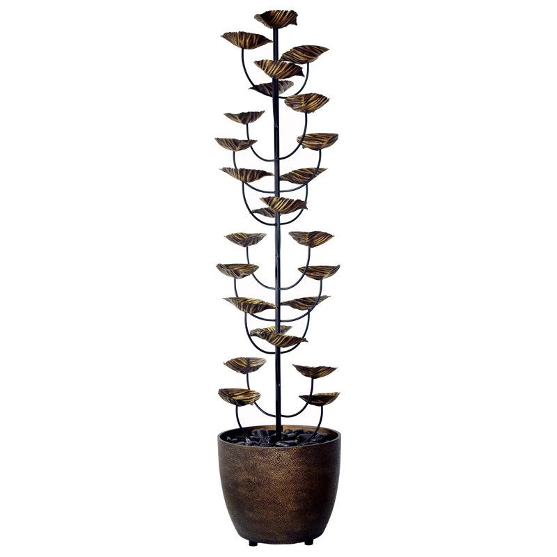 60in cgh cascading leaves fountain