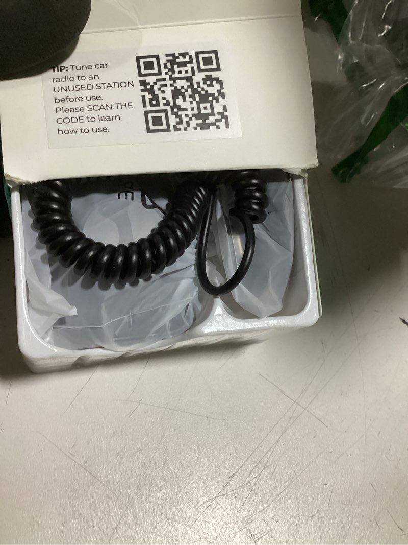Condition photo showing Good Condition for joyroom 96w fm transmitter bluetooth 6.0 car adapter aux with 3 charging ports?pd 60w & 2 * 18w??air vent installation for safe? deep hifi bass player wireless radio fun car accessories gift set black