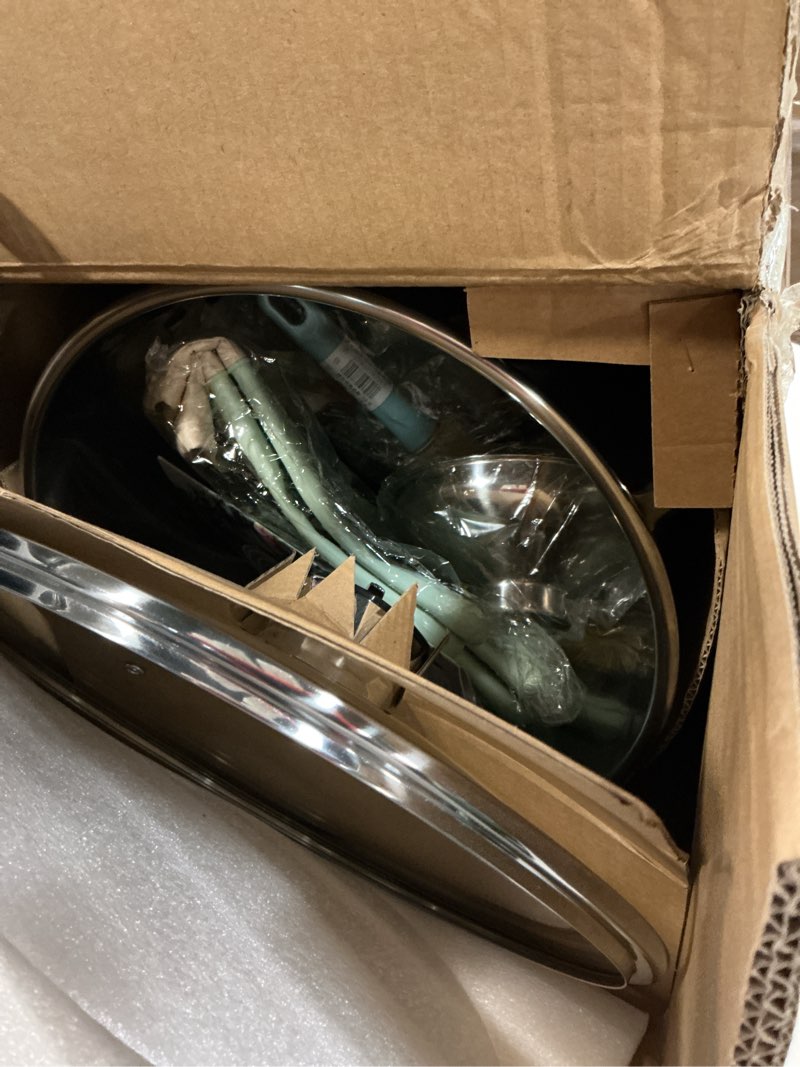Condition photo showing Good Condition for canning pot-canning supplies starter kit, stainless steel canning tool kits set for beginners, water bath canner with rack for canning 13"canning kit with pot and rack