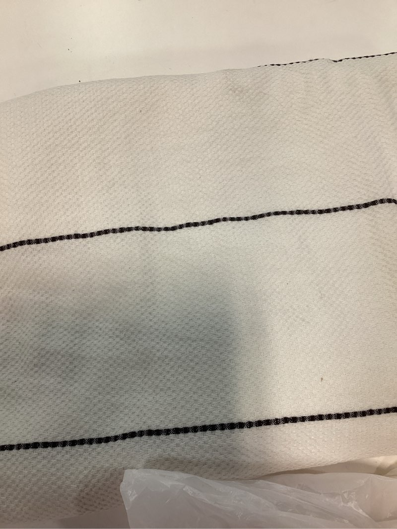 Condition photo showing Good Condition for jinchan extra long shower curtain 84 inch length black and white modern farmhouse striped waterproof fabric shower curtains for bathroom with 12 hooks machine washable 70x84 inches 70"w x 84"l (pack of 1) a2. striped black
