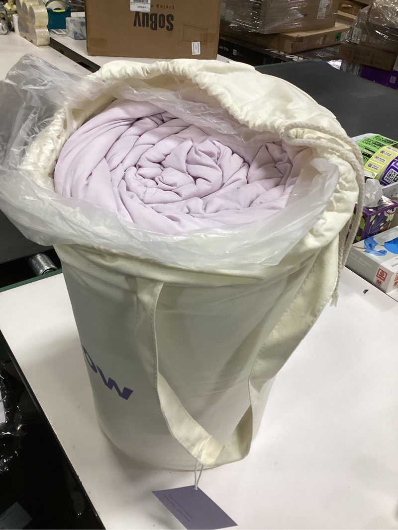 Condition photo showing Good Condition for Mellow Temperature Control Comforter – Queen Size, All Season, Dual Layer: Reversible Cool-Warm Design, Hypoallergenic, Washable, Breathable—Ideal for Couples, hot Sleepers, and Year-Round Comfort Lavender Full / Queen (90"x90")