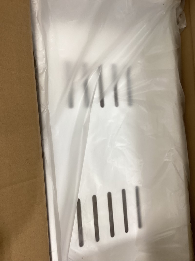 Condition photo showing New/Like New for 1 Pack | 21" Deep Pull Out Cabinet Organizer Adhesive, 10-Inch Wide Sturdy Carbon Steel Roll-Out Drawers for Face Frame or Frameless Cabinets,Slide-Out Shelves for Pantry. 21"D x 10.0"W x 3.1"H White 1