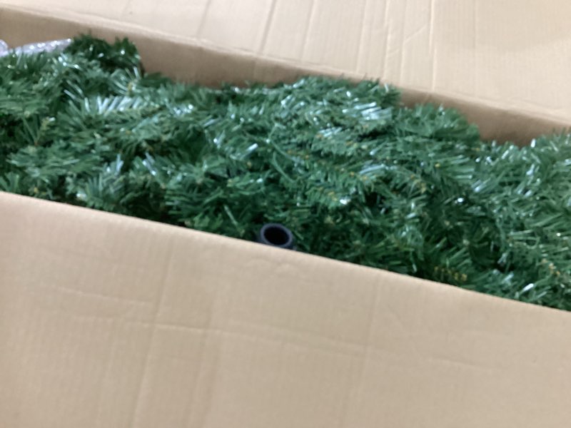 Condition photo showing New/Like New for Syhood 6ft Bendable Christmas Tree Pre-Lit Whimsical Christmas Bent Top Artificial Xmas Tree with LED Lights Ornament Bag, Green