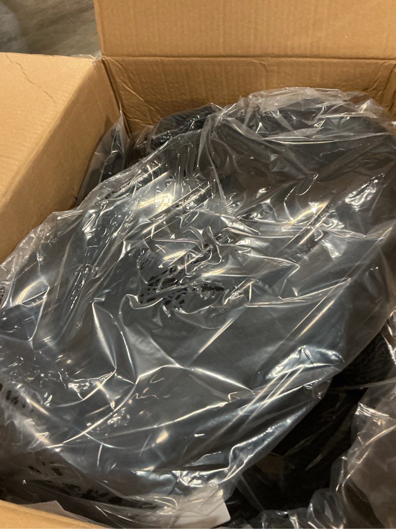 Condition photo showing New/Like New for boat fenders 4 pack 8.5 x 27 inches ribbed twin eyes boat fenders bumpers for docking, comes with ropes and pump to inflate obsidian black