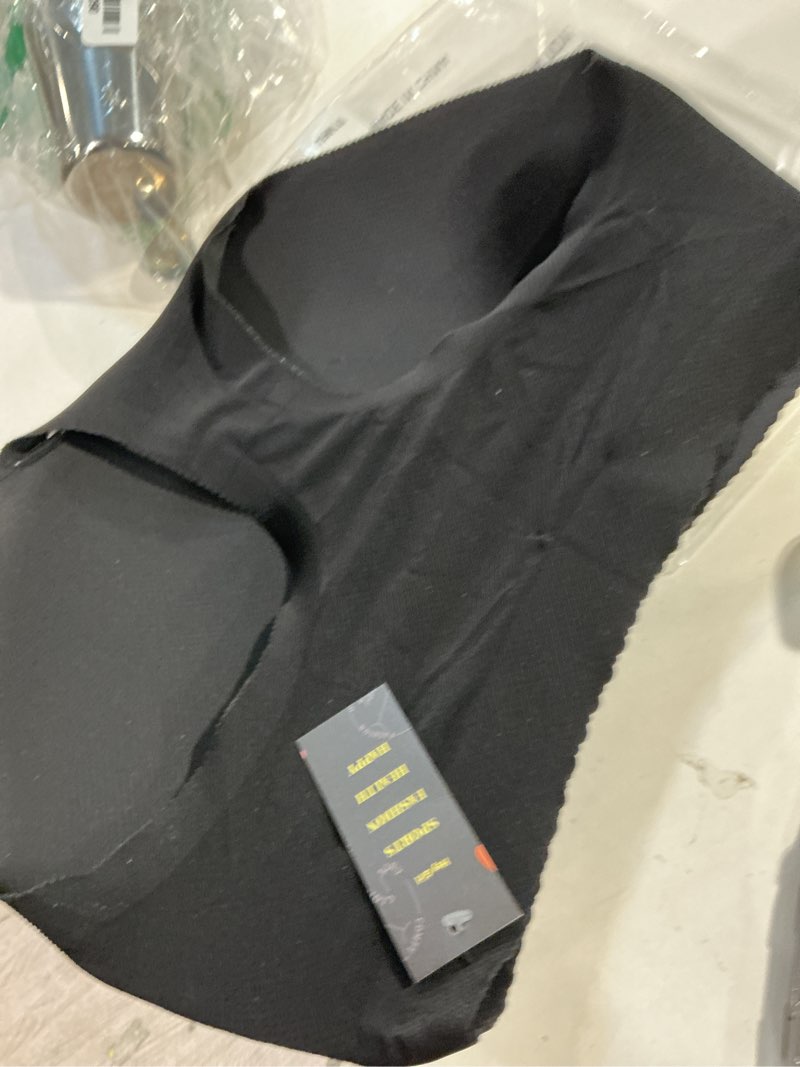 Condition photo showing Good Condition for derca butt lifter panties padded underwear for women seamless booty pads hip enhancer butt lifting panty large #a0 black