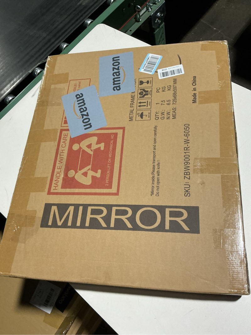 Condition photo showing Good Condition for Hasipu 25" x21” LED Vanity Mirror with Lights - Makeup Mirrors with 10X Magnification, USB Charging, 3 Color Dimmable, 360° Rotation (White) White 25"L x 21"W