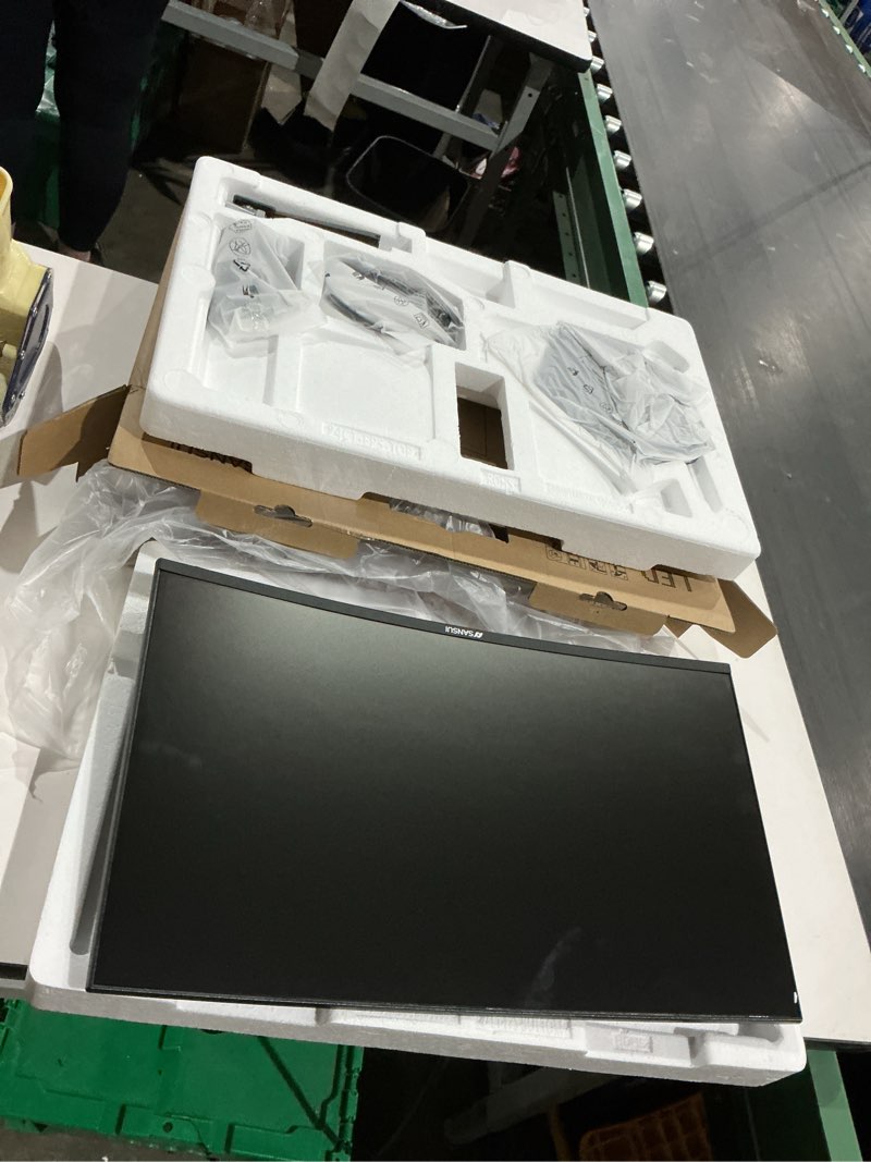 Condition photo showing Good Condition for sansui curved monitor 24 inch 100hz usb type-c computer monitor with built-in speakers- mprt 1ms,adaptive sync,hdr,1500r,vesa 75x75mm compatible, for home and office(es-24c1) 24 inch fhd 100hz curved monitor usb-c speakers