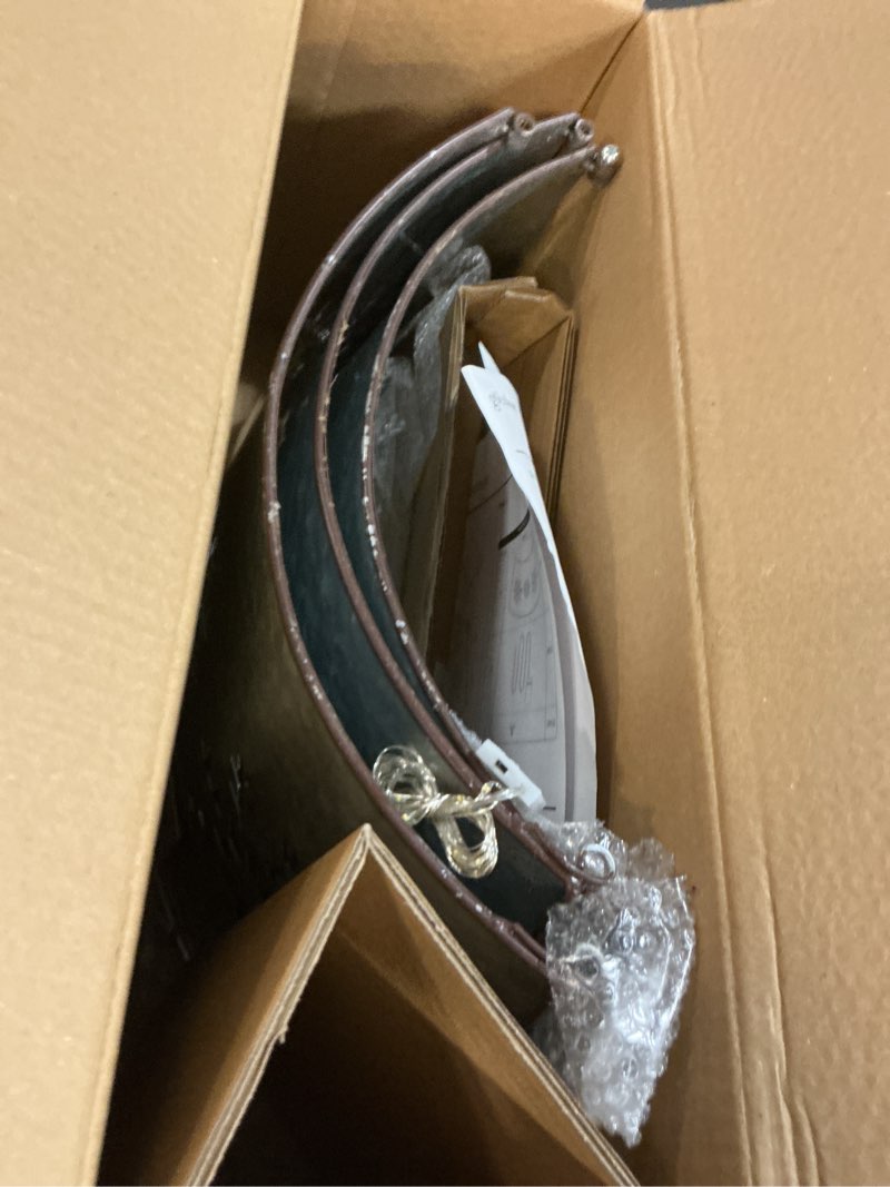 Condition photo showing Good Condition for Glitzhome 21" D Metal Tree Collar, Christmas Tree Base Cover for Artificial Trees, Snowflake Diecut Galvanized Tree Collar w/String Light Christmas Tree Ring Xmas Tree Skirt for Christmas Decor 21"d Snowflake