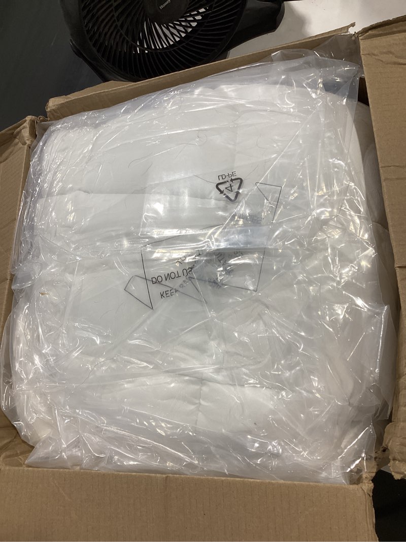 Condition photo showing As Is for easeland king size mattress topper pillow top mattress cover quilted fitted mattress protector cotton top 8-21" deep pocket extra thick mattress pad (78x80 inches, white) white king