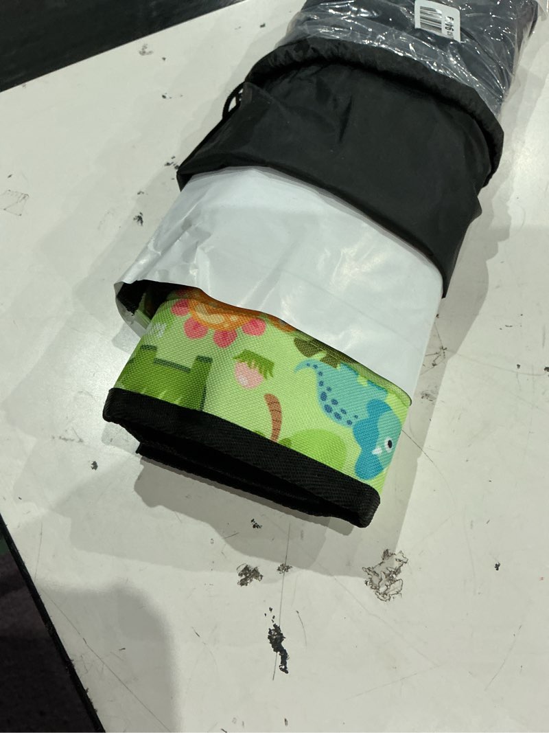 Condition photo showing Good Condition for kids tray table cover, airplane tray cover with pockets, airplane travel essentials for kids, portable airplane must haves for toddler on plane or train and flying supplies (green)