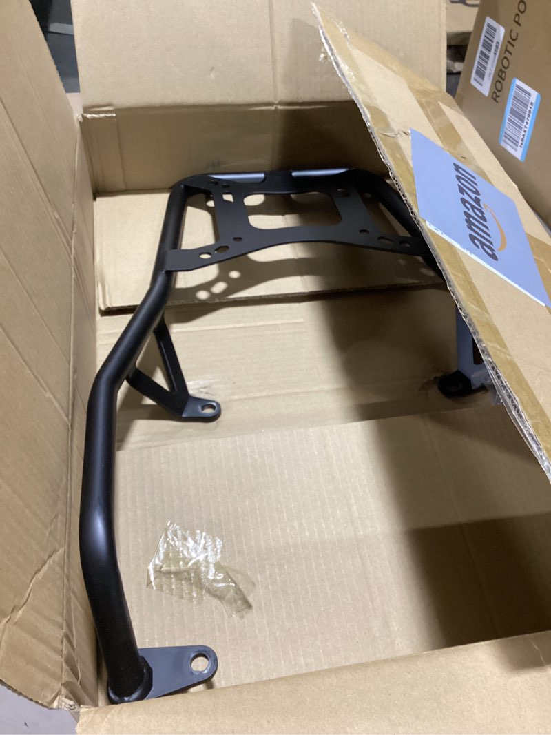 Condition photo showing As Is for motorcycle rear luggage rack, rear trunk cargo for harley-davidson pan america 1250/ra1250/pa1250/pan america 1250s (2020 2021 2022 2023 2024) - quick-install rear rack for harley pan america