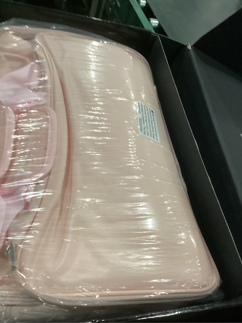 Condition photo showing Good Condition for nail polish organizer case - structured spill-proof travel bag with reinforced stitching, strong zippers, removable dividers - extra large manicurist storage box in luxury gift-ready packaging - pink