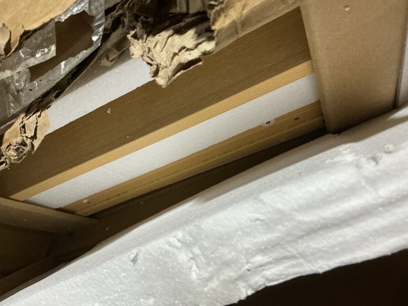 Condition photo showing Good Condition for IOTXY Small Narrow Corner Bookcase - 71 Inches Tall Gap Freestanding Storage Cabinet, 8 Lattices Open Shelves Tower Rack, Cubes Bookshelf in Oak 8-Cubes Oak