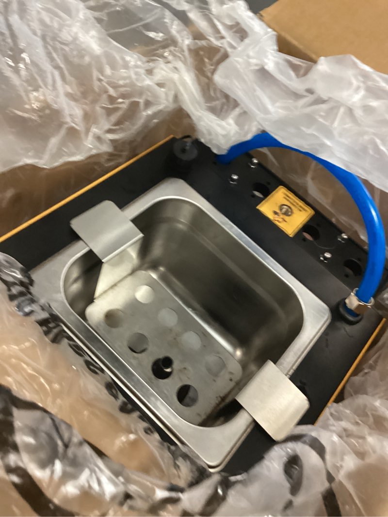Condition photo showing As Is for autool fuel injector cleaner tester machine, ultrasonic fuel injection cleaner with heating function 4 cylinder for gdi, efi, fsi fuel injectors, digital display, 3 cleaning functions 10 test modes ct160