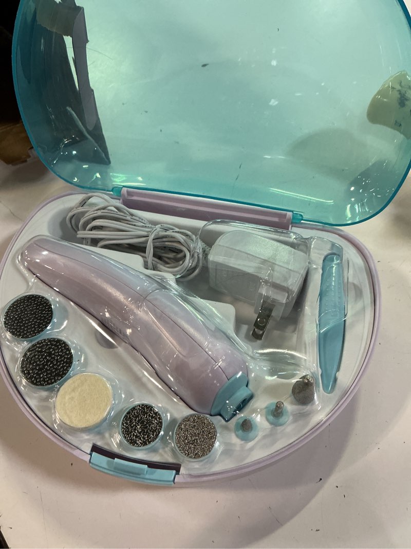 Condition photo showing Good Condition for kiss power file rechargeable nail file kit & storage case, 8 attachments, 11 count