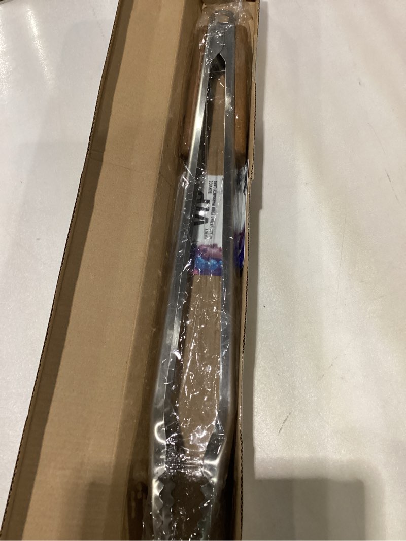 xudakaixin 21-inch extra long stainless steel bbq tongs with extended luxurious acacia handle – dura