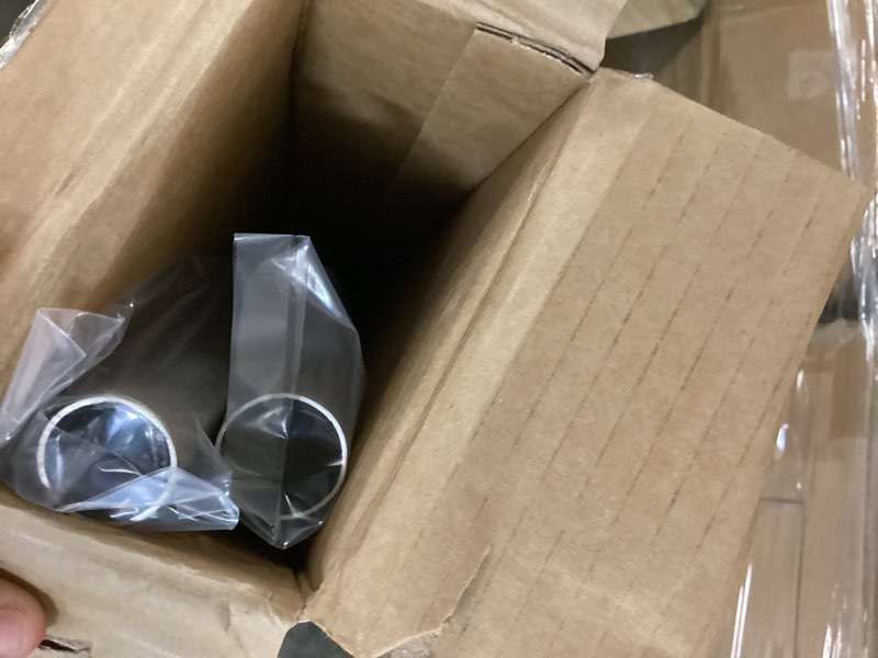 Condition photo showing Good Condition for curved shower curtain rod for bathroom 38-72 inches, adjustable length, curved shower rod, 0.9mm thickness, round shower curtain rods, rotate bracket for large shower space, need drilling, nickle brush nickel