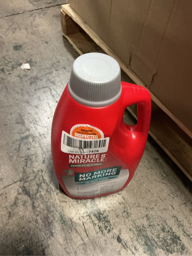 Condition photo showing New/Like New for Nature’s Miracle Advanced Platinum No More Marking, 128 Ounces, Helps Discourage Repetitive Pet Marking 1 Count (Pack of 1)