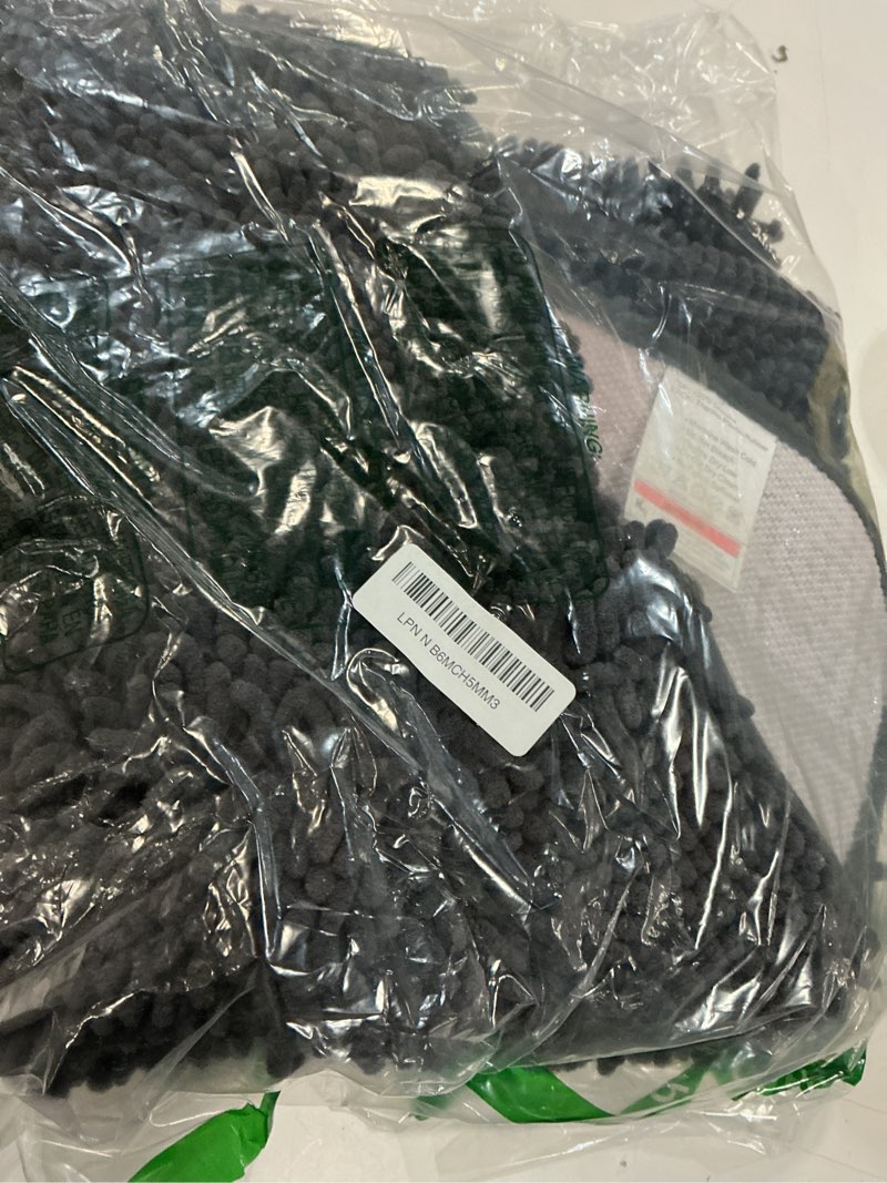 Condition photo showing Good Condition for olanly bathroom runner rugs 47x24, soft absorbent chenille bath rugs, rubber backing quick dry, machine washable long bath mats for bathroom floor, tub and shower, home decor accessories, dark grey 47" x 24" dark grey