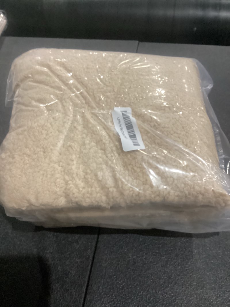 Condition photo showing Good Condition for bathroom rugs sets 3 piece, luxury microfiber extra soft bath rugs set, absorbent water shaggy bath mats, non-slip tpr backing, machine washable, bath mats for bathroom, tub and shower,beige beige-solid 20"x32"+16"x24"+ u shape20"x20"