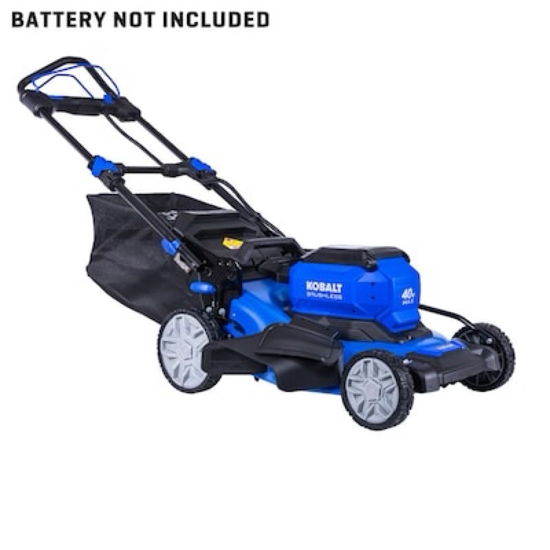 kobalt gen4 40-volt, 20-in self propelled battery walk mower