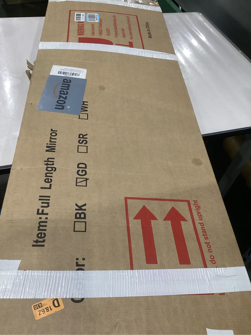 Mirror ( long ) , framed with gold