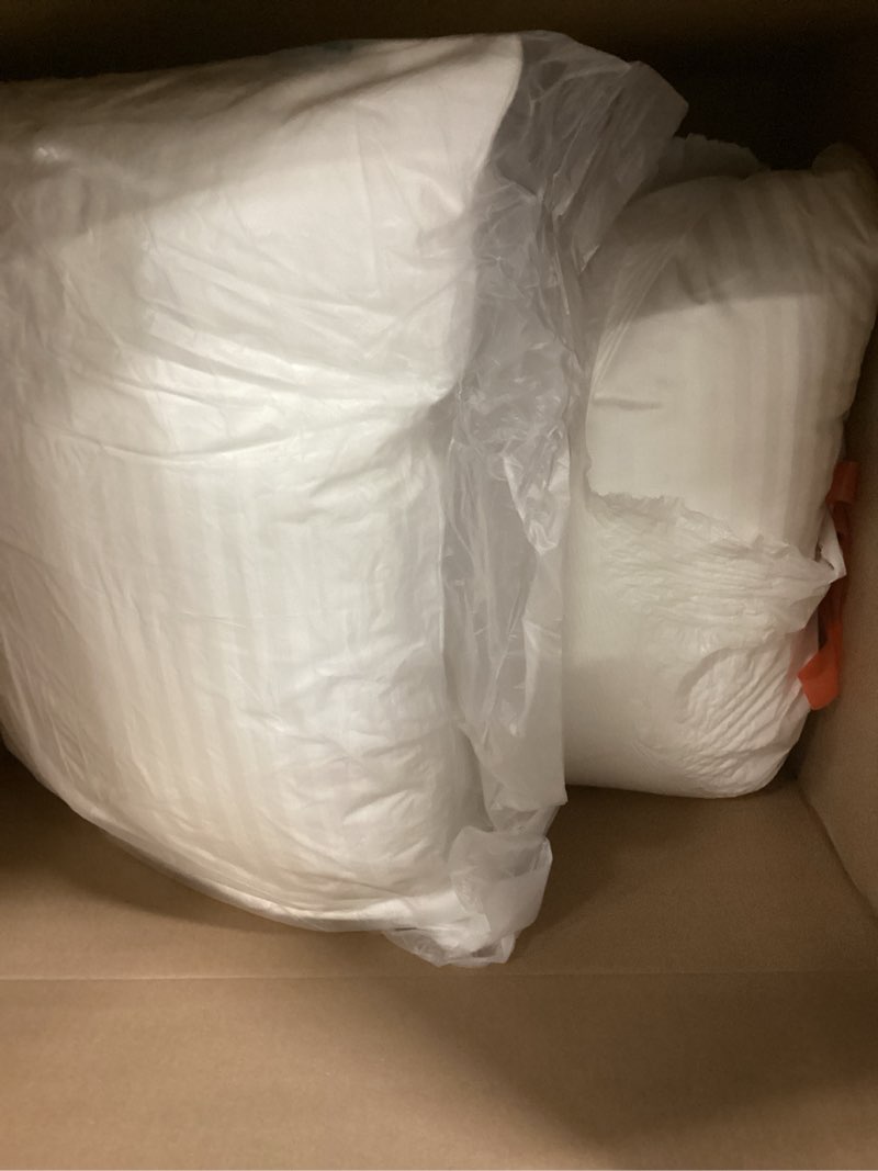 Condition photo showing Good Condition for Oubonun 26 x 26 Euro Pillow Inserts, Firm and Fluffy Decorative Square Pillows for Couch Bed Sofa with Soft Cotton Cover White Cushion with Down Alternative Pack of 2 26x26 Inch (Pack of 2)