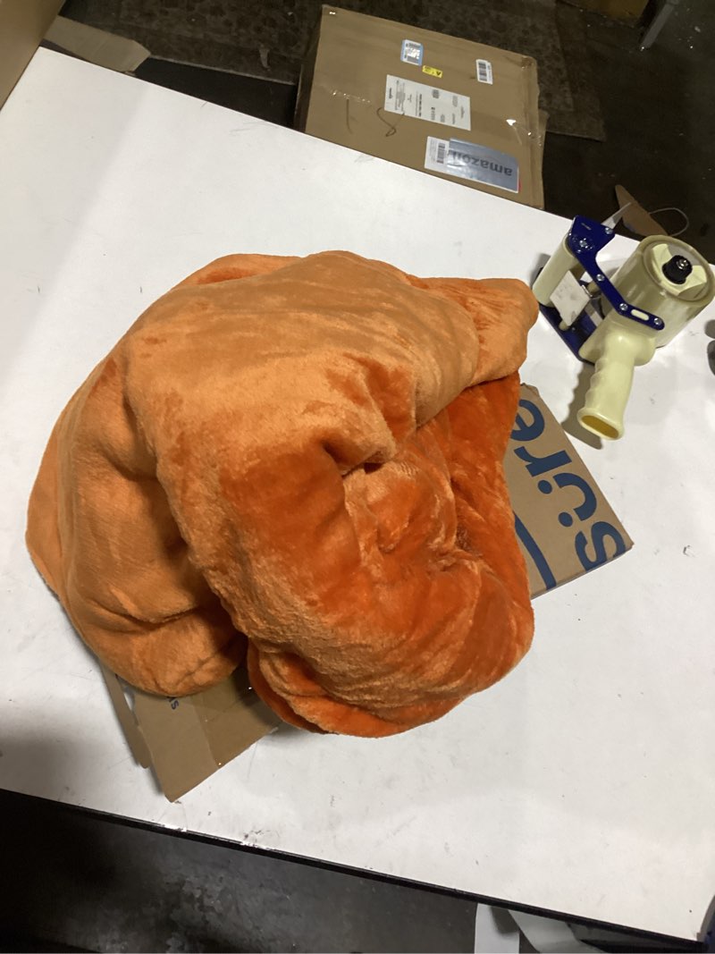 Condition photo showing Good Condition for Bedsure GentleSoft Sherpa Fleece Throw Blanket for Couch - Thick and Warm, Soft Fuzzy Plush Throw Blanket for Winter, Orange, 50x60 Inches 09 - Orange Throw (50" x 60")